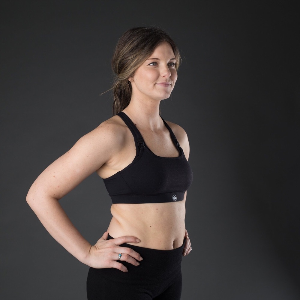 SENITA SPEED FEED NURSING SPORTS BRA - BLACK